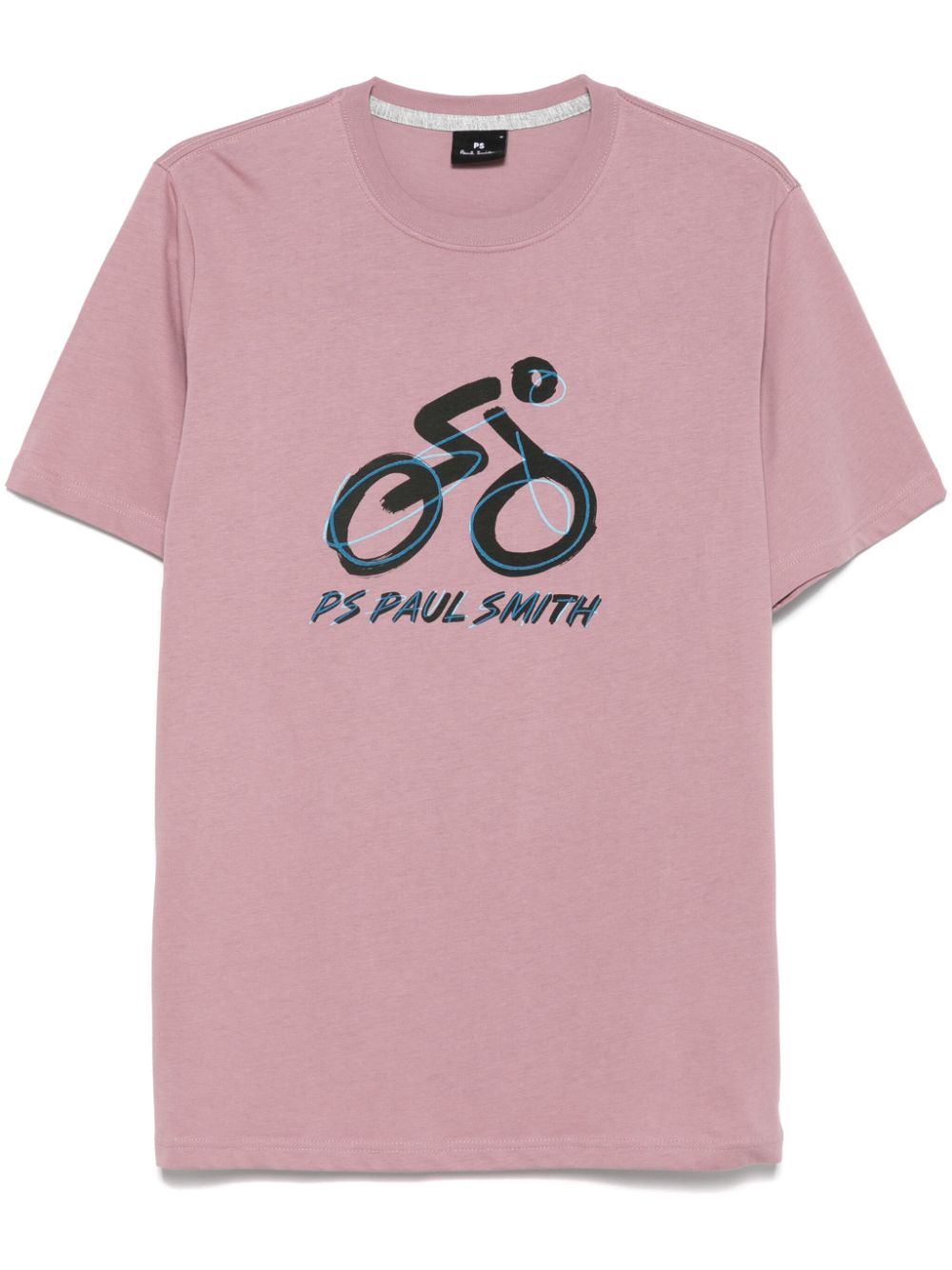 bike-print T-shirt