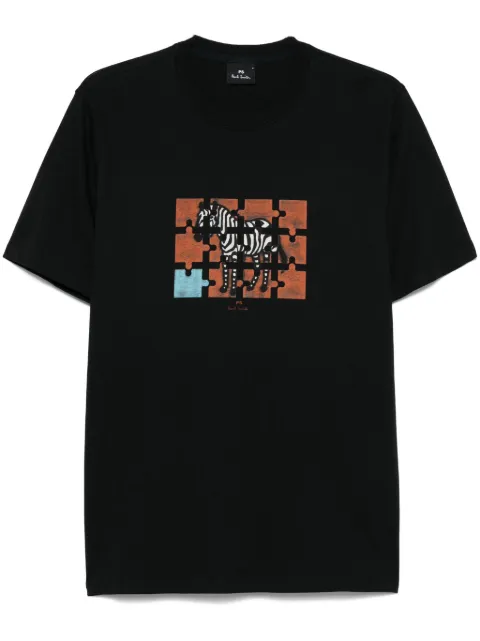 PS Paul Smith Zebra Jigsaw-print T-shirt 