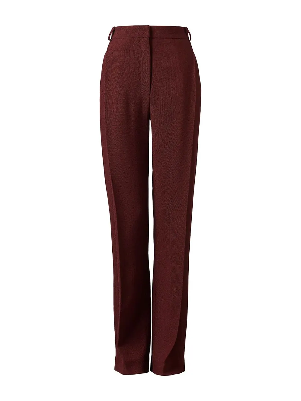 Tove Gabrielle Pleated-front Trousers In Burgundy
