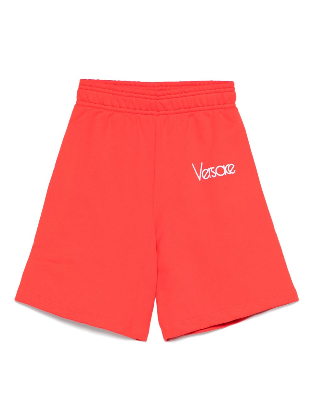 Versace Kids Shorts met geborduurd logo Rood