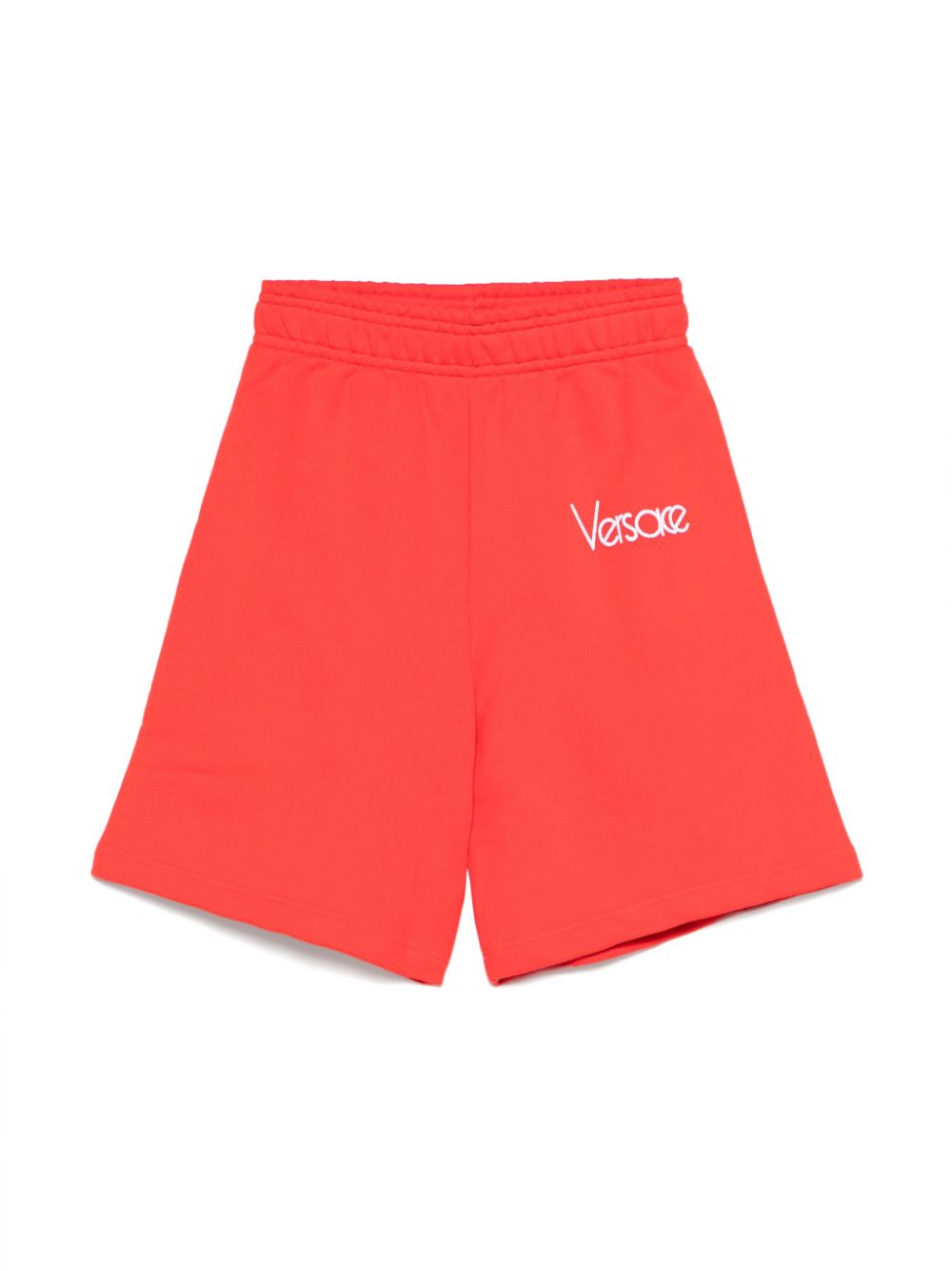 Versace Kids Shorts met geborduurd logo - Rood