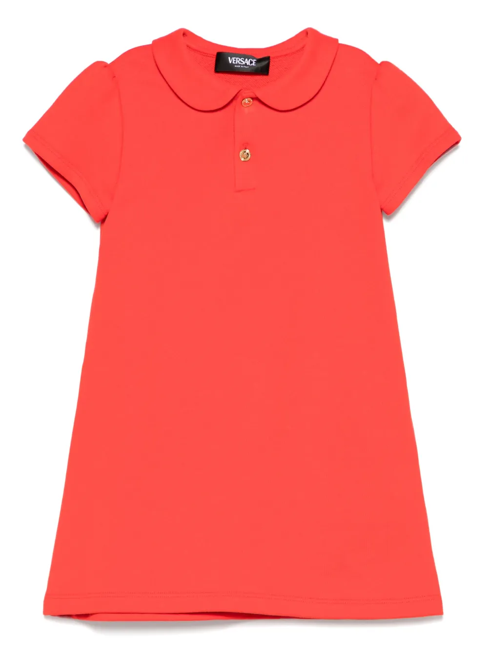 Versace Kids Katoenen jurk Rood
