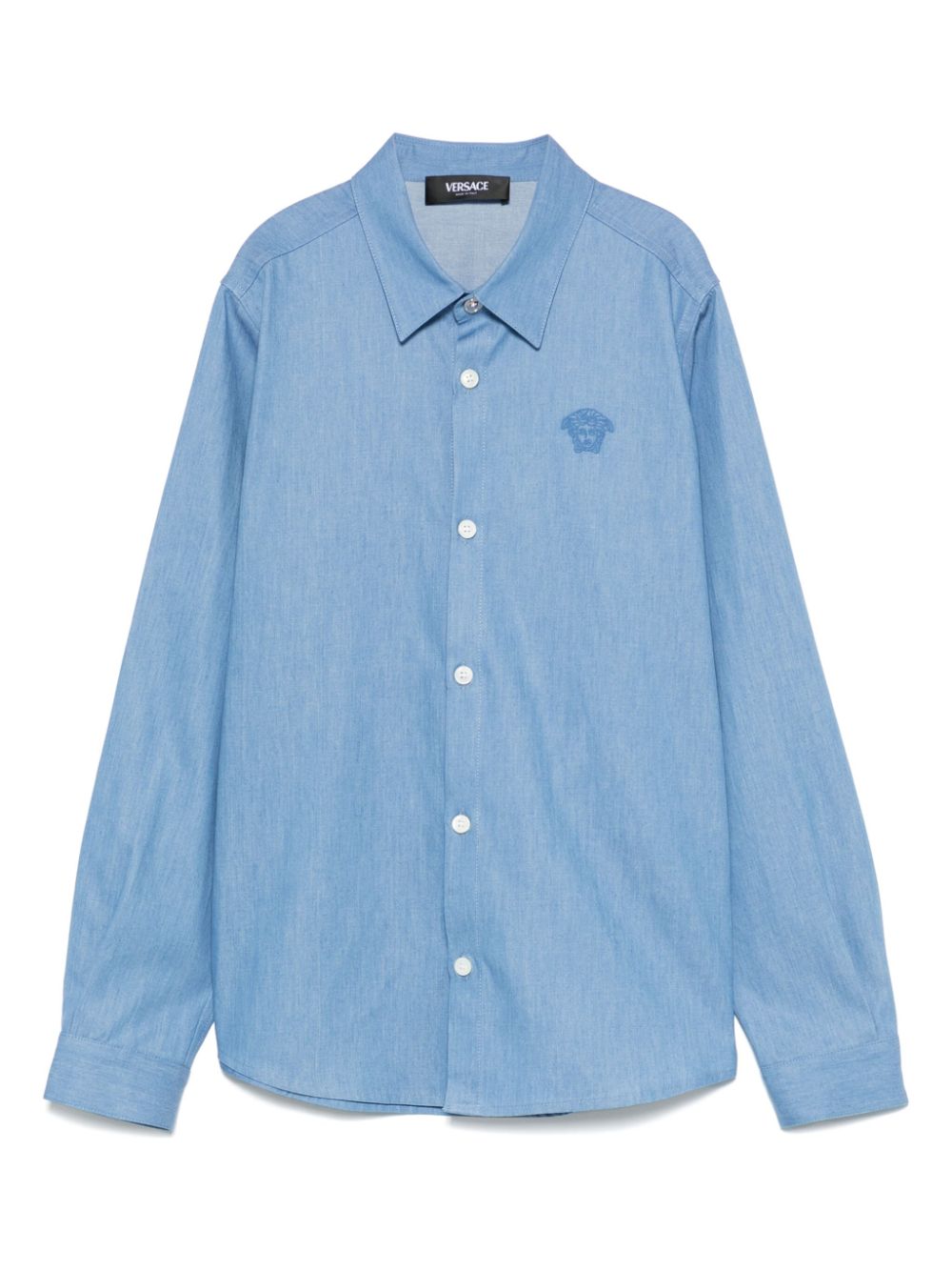 Versace Kids Medusa-head shirt - Blue