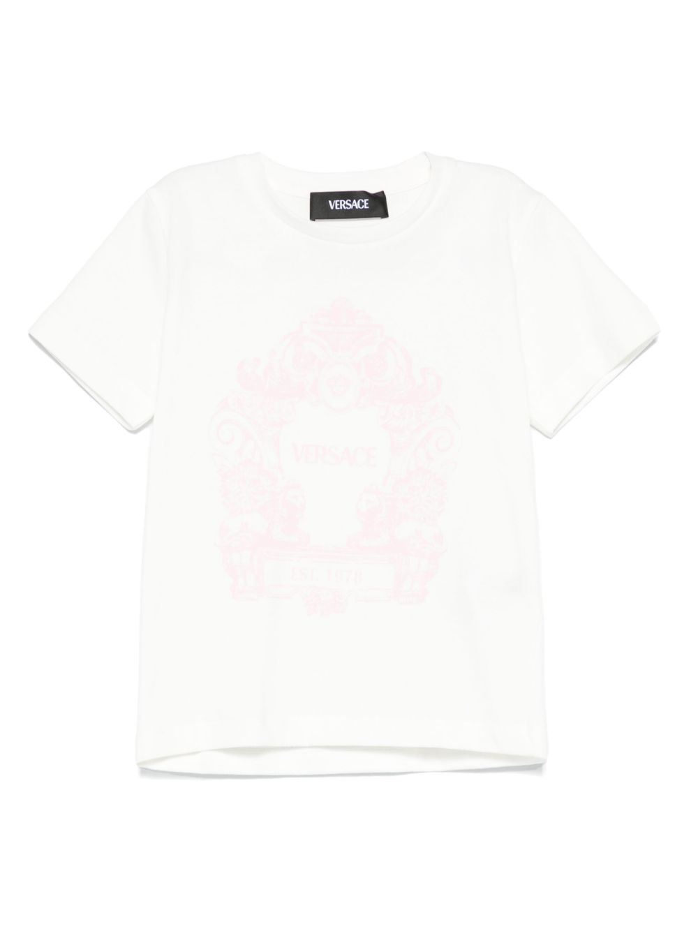 Versace Kids logo-print T-shirt - White