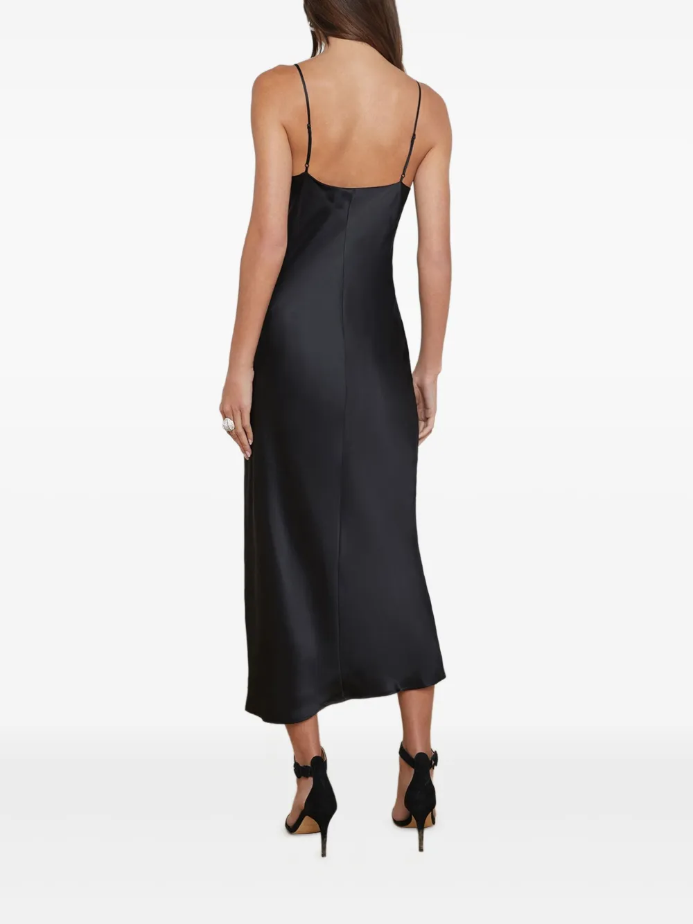 L'Agence Seridie midi-jurk Zwart