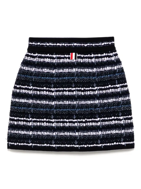 Thom Browne ツイード ミニスカート | ブルー | FARFETCH JP