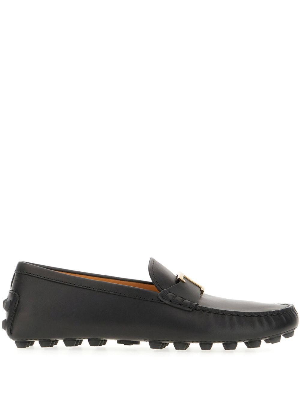 Tod's Loafers met logo Zwart