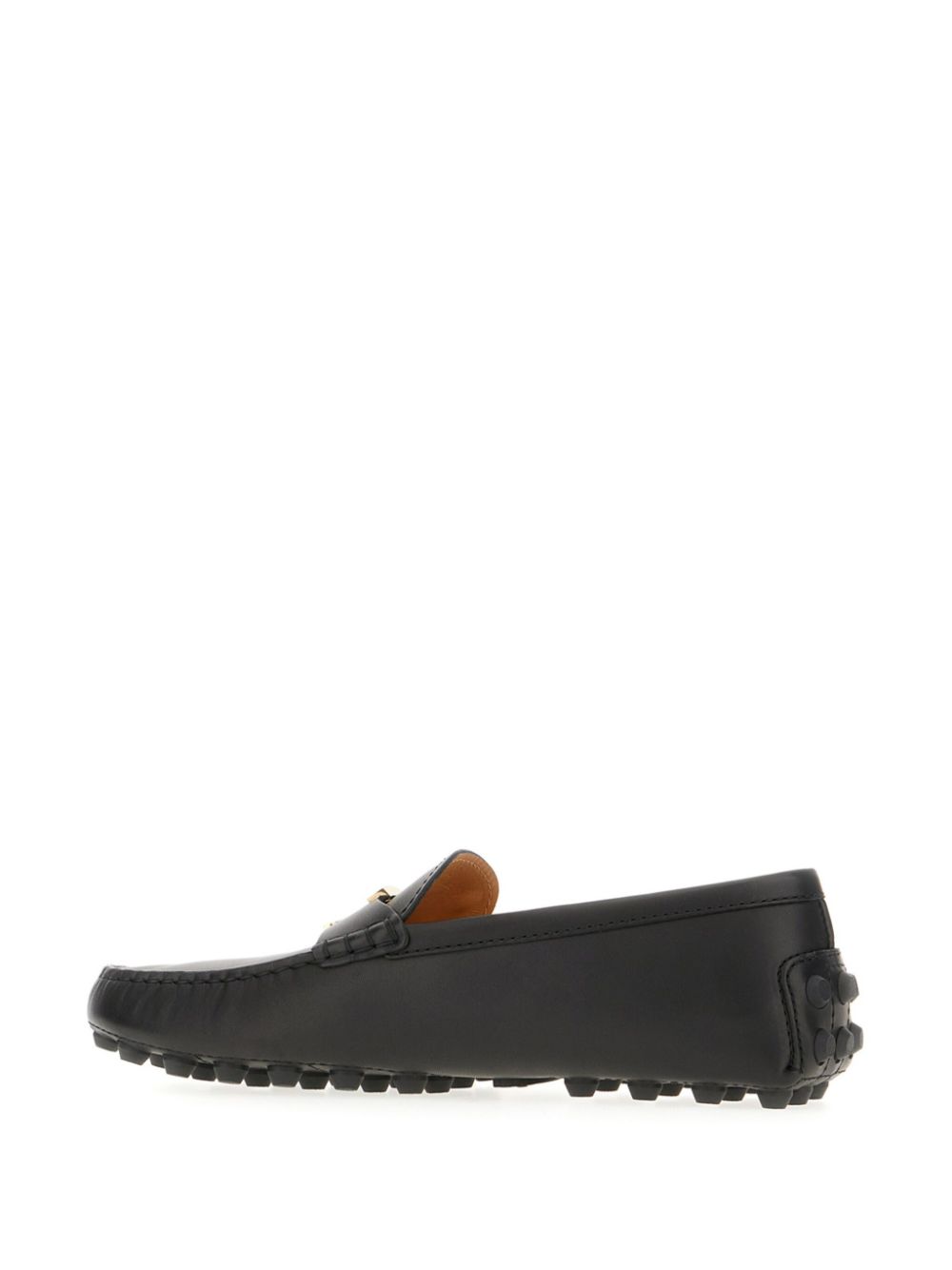 Tod's Loafers met logo Zwart