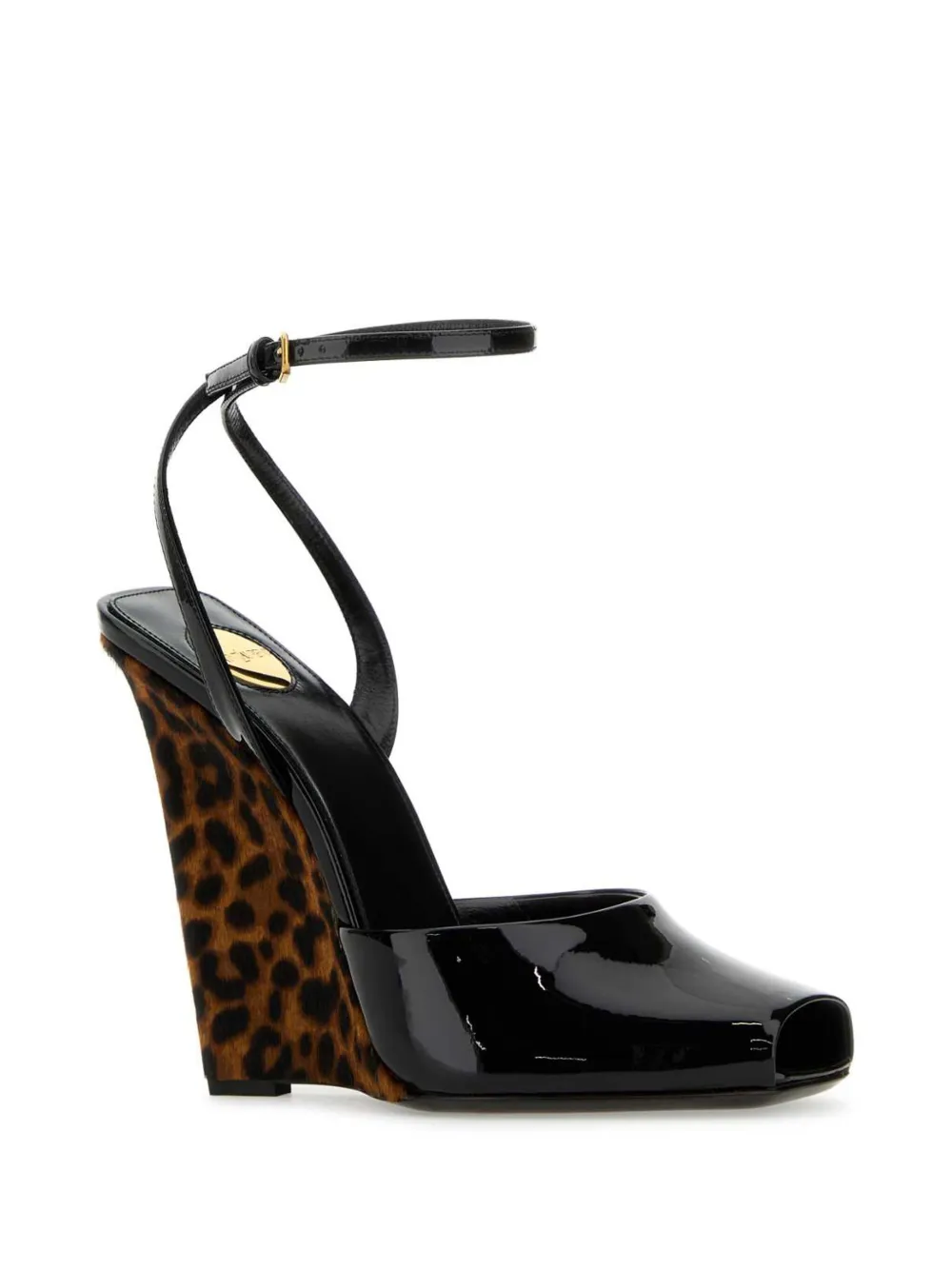Saint Laurent 110mm La Scandale sandals - Zwart