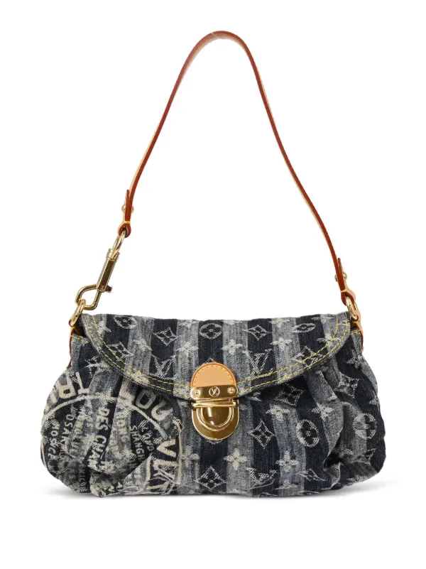 ルイヴィトン Louis Vuitton Pre-Owned 2006 Mini Pleaty Raye Shoulder Bag | Blue