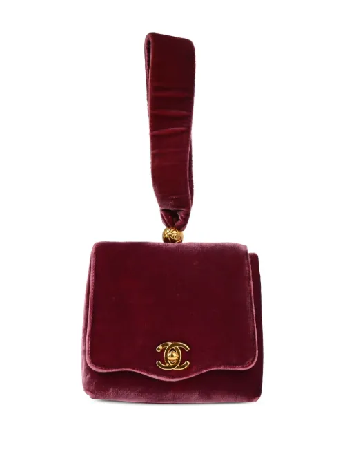 Pochette en velours (1995) - CHANEL Pre-Owned - Modalova