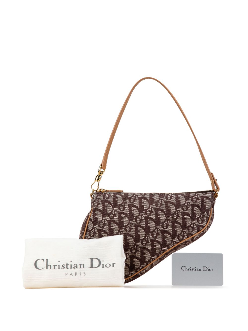 Christian Dior 2002 Mini Oblique Saddle Pochette shoulder bag Women