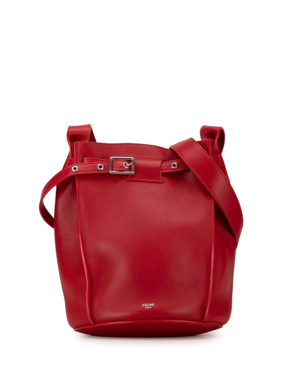 Céline Pre-Owned 2018 Leather Big Bucket crossbody bag - Red