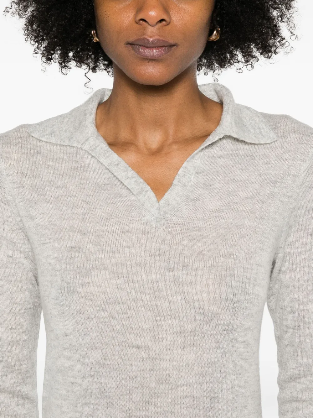 Shop Vince Mélange-effect Sweater In Grey