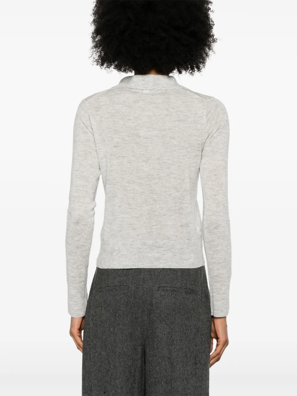 Shop Vince Mélange-effect Sweater In Grey