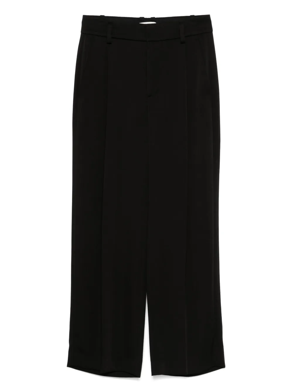 Vince Pantalon met geplooid detail Zwart