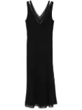 Vince crepe midi dress - Black