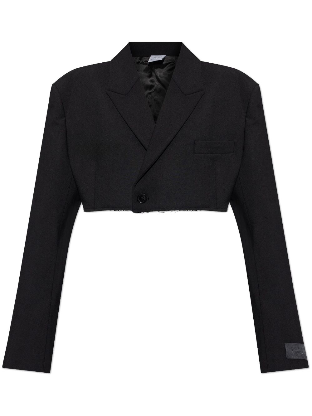 VETEMENTS cropped blazer – Black