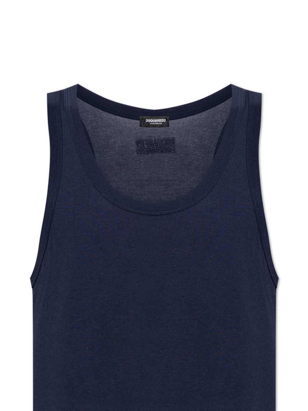 DSQUARED2 embroidered tank top - Blauw