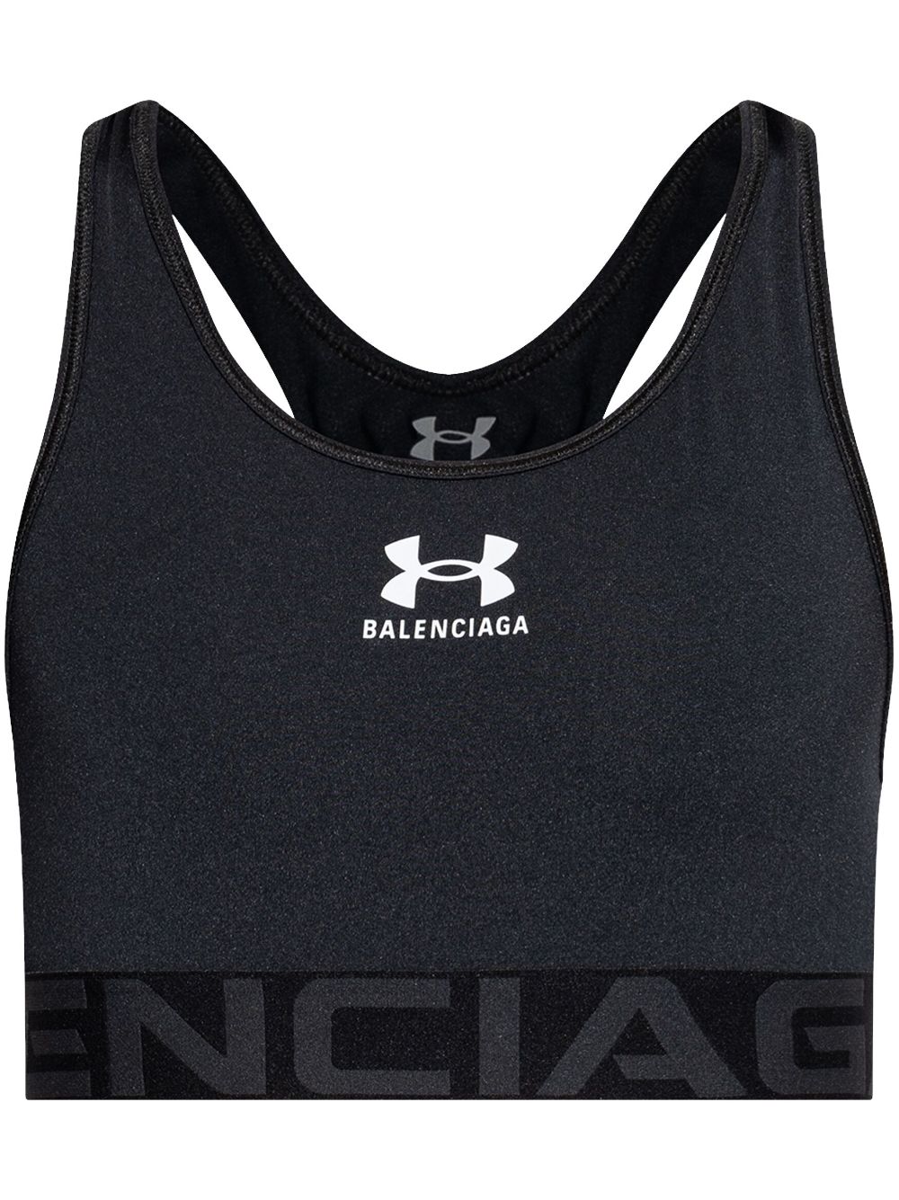 Balenciaga x Under Armour printed sports bra – Black