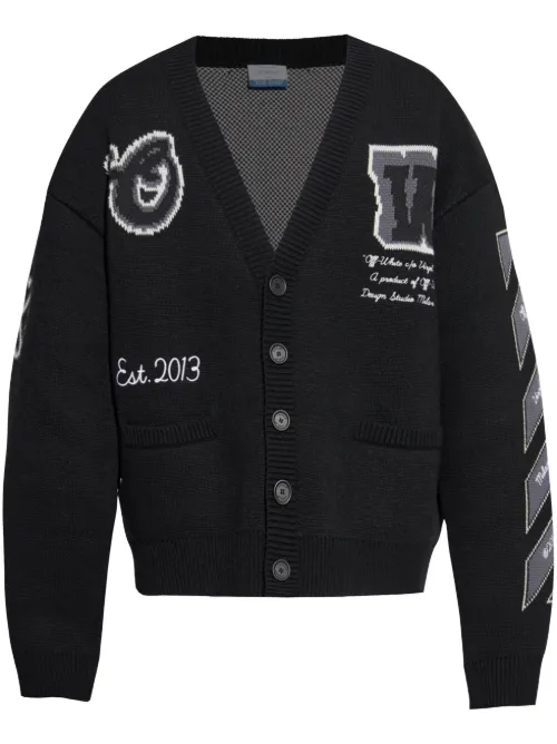 Off-White cardigan Varsity - Noir - Off-White - Modalova