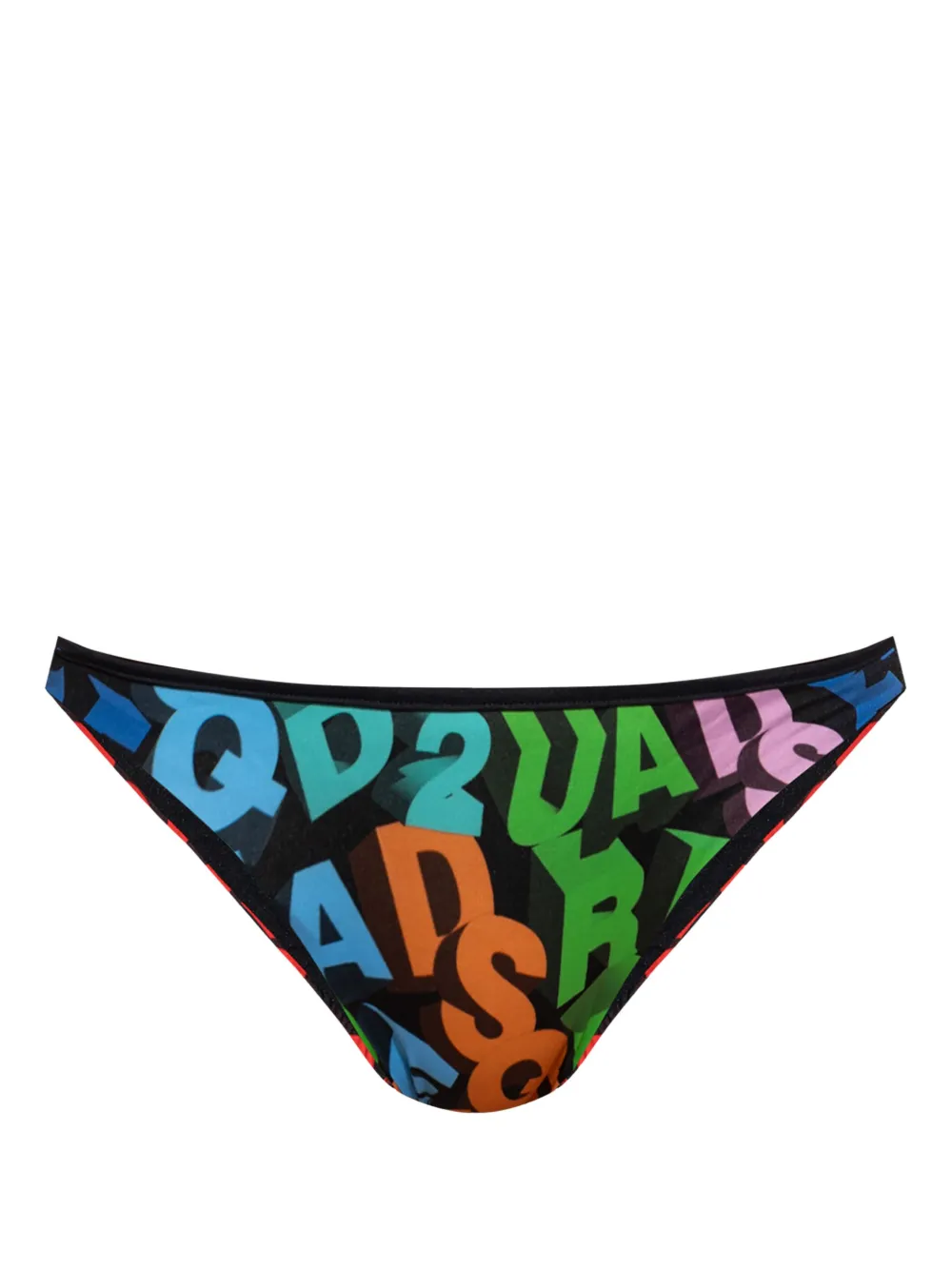 DSQUARED2 Bikinislip met logoprint Zwart