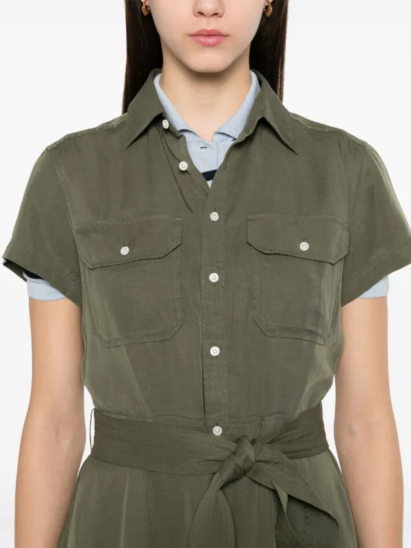 green polo dress Classic Tennis - Lawn go days Polo Ralph Lauren Tiered Midi