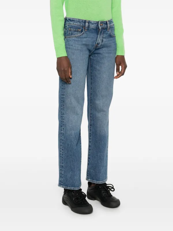 7 For All Mankind Calie straight-leg Jeans | Blue | FARFETCH TR