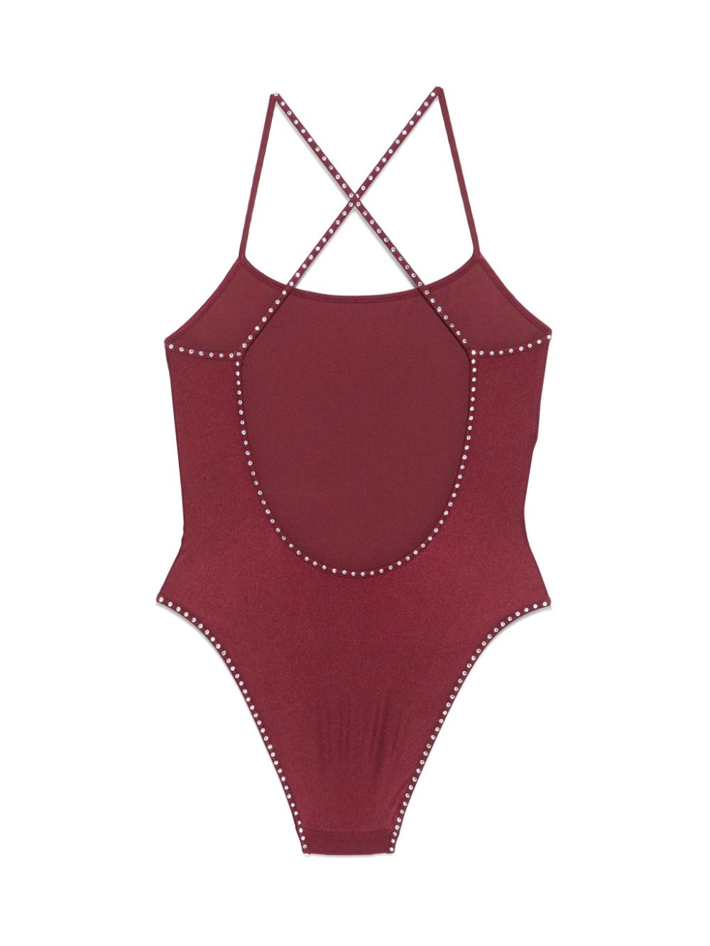 Oséree crystal-detail swimsuit - Red