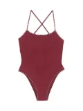 Oséree crystal-detail swimsuit - Red