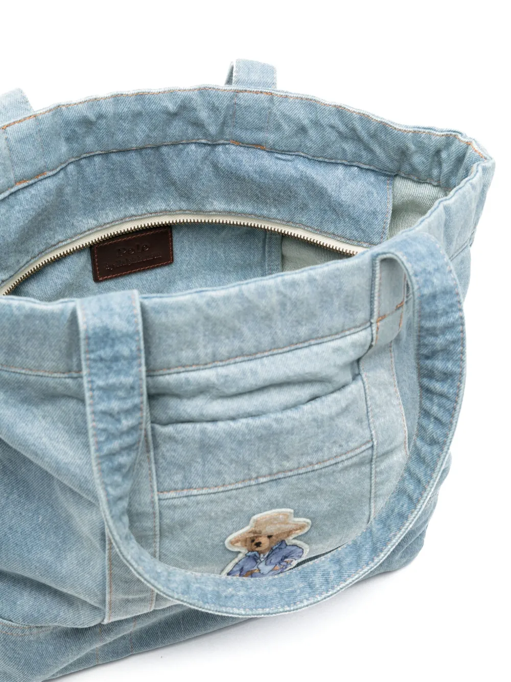 Polo Ralph Lauren Polo Bear canvas shopper Blauw