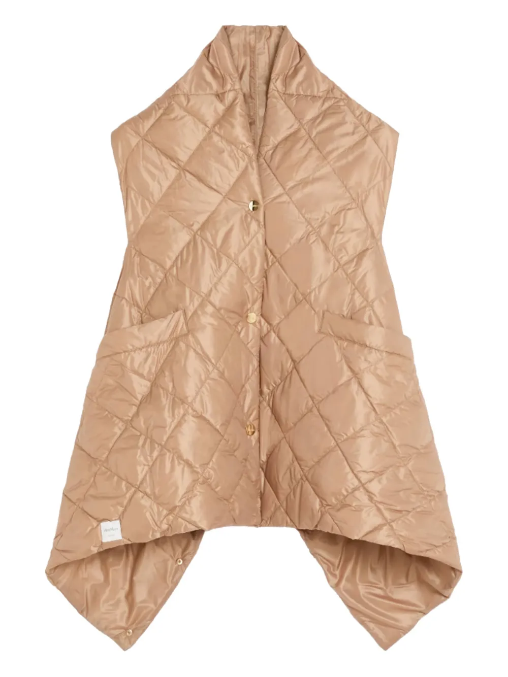 Max Mara Sisoft gewatteerde bodywarmer Beige