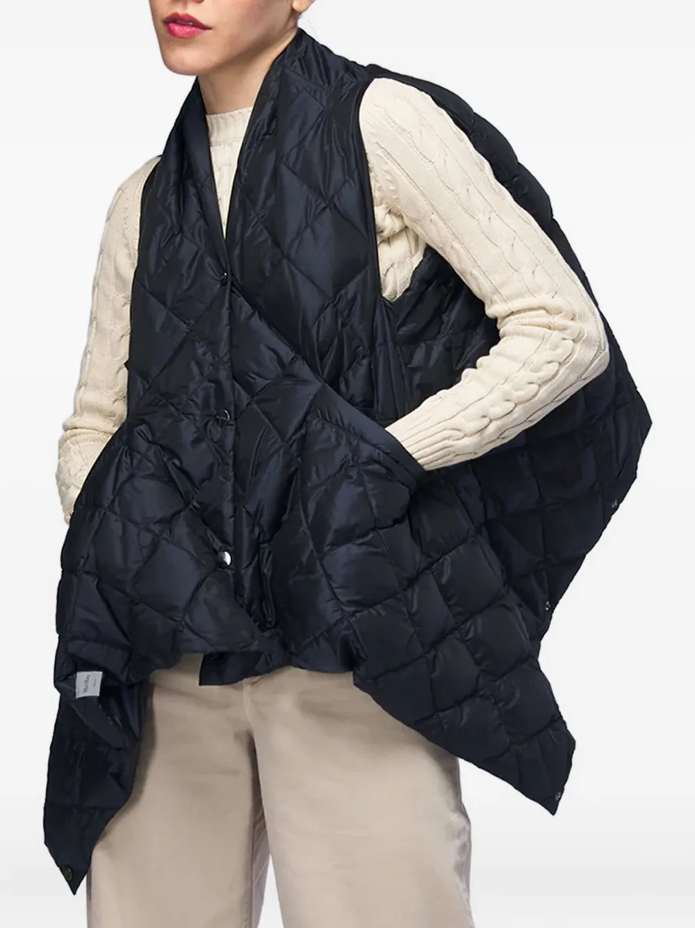 Max Mara Sisoft gewatteerde bodywarmer Blauw