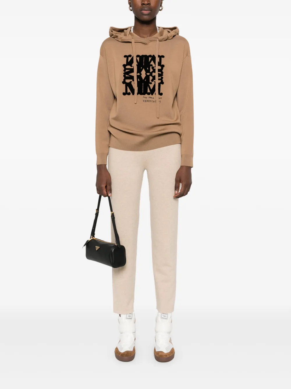 maxmara Max Mara Hoodie met logo - Bruin