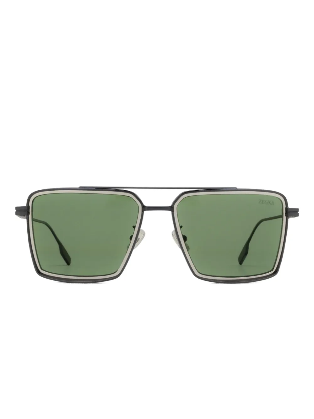 Zegna EZ0257 square-frame sunglasses | Black | Image 1