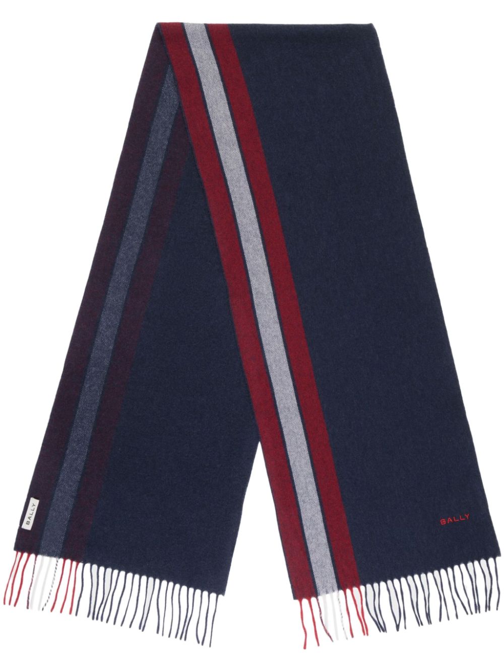 Bally ribbon scarf - PEACOAT 50