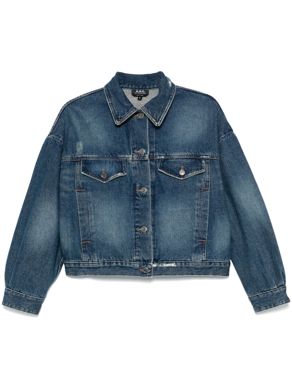 A.P.C. distress denim jacket - Blue