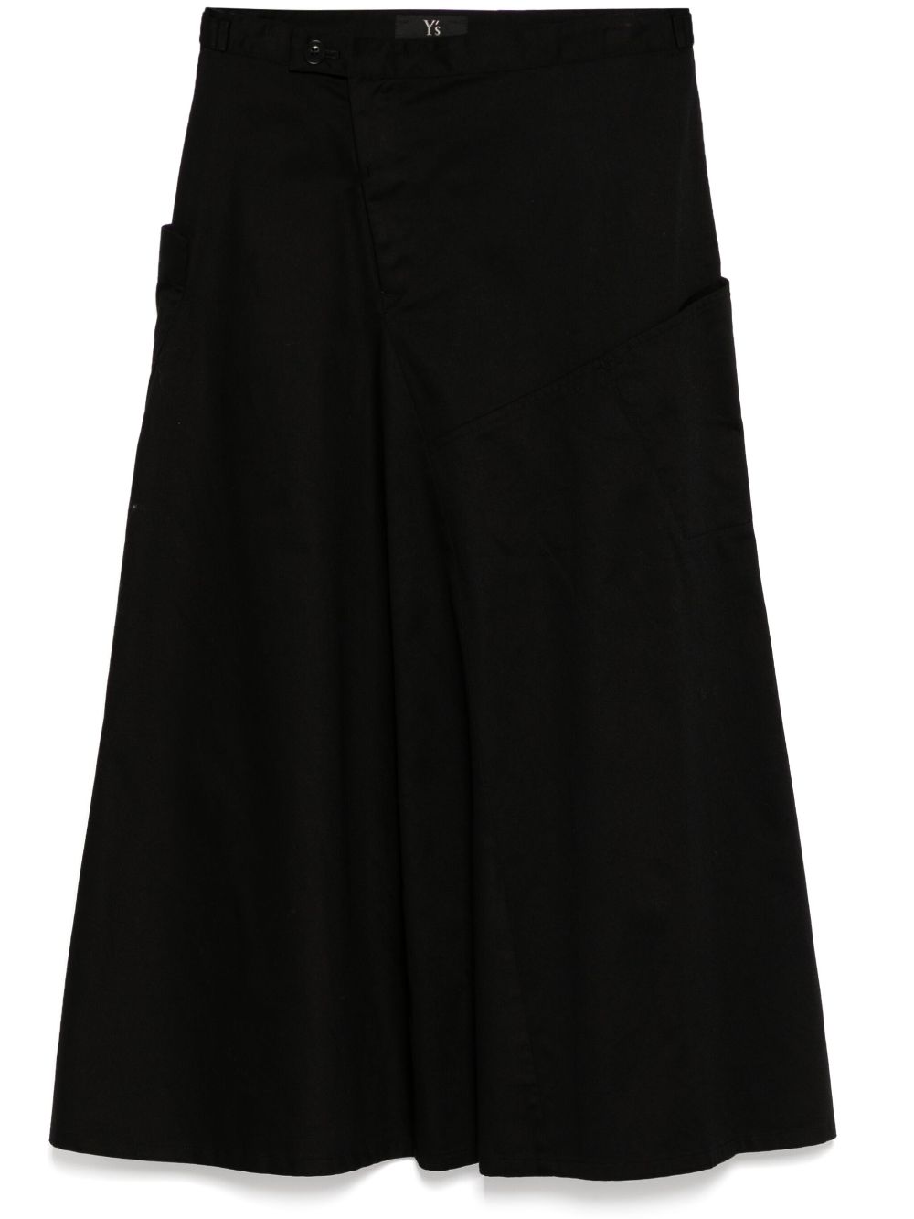 Y's panelled skirt - Black