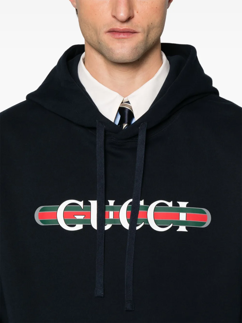 Gucci Hoodie met print Blauw