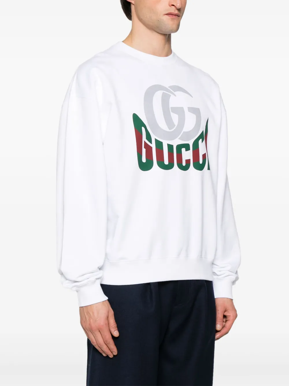 Gucci Sweater met logoprint Wit
