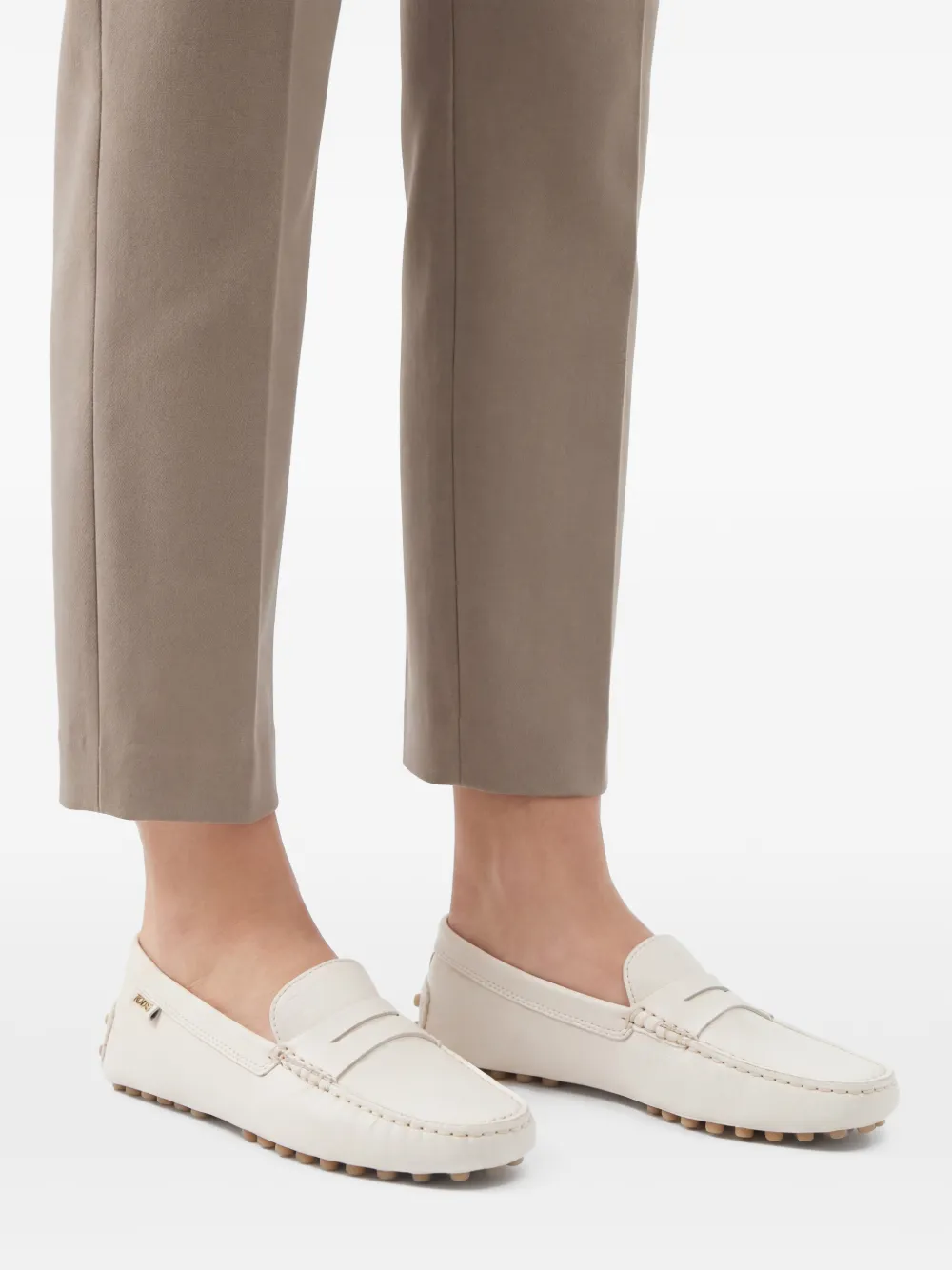 Tod's Gommino leren loafers Beige