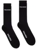 DSQUARED2 logo socks - Black
