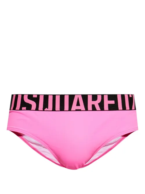 Slip de bain à bande logo - DSQUARED2 - Modalova
