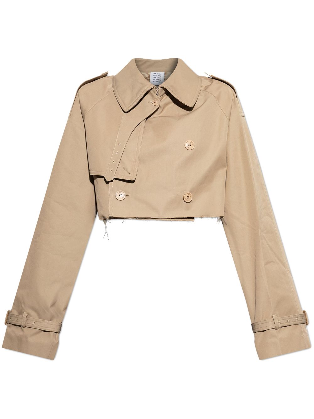 cropped trench jacket