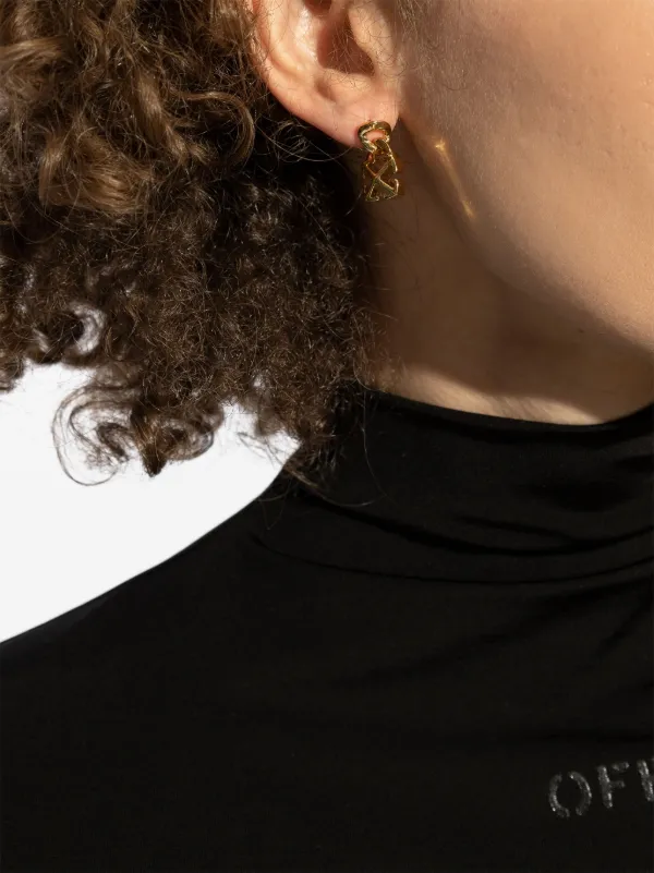 ★送関込み★ Off-white arrow ゴールドピアス Off-White Arrow ピアス | ゴールドトーン | FARFETCH JP