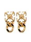 Off-White Arrow drop earrings - Gold