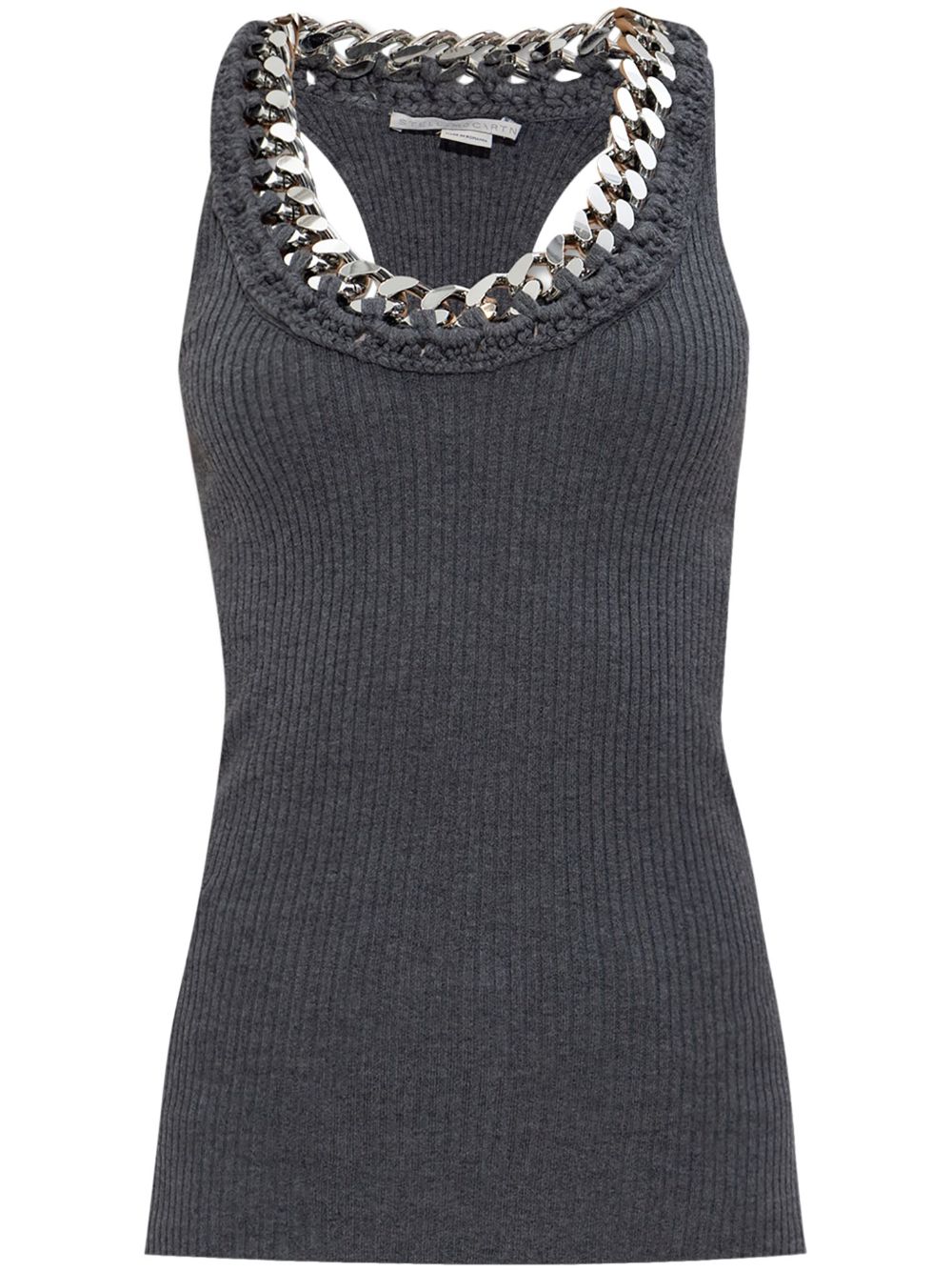 Stella McCartney chunky-chain tank top - Grey