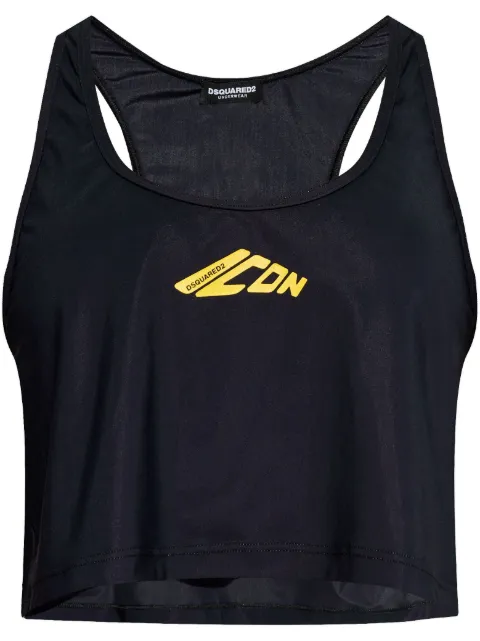 DSQUARED2 logo-print tank top