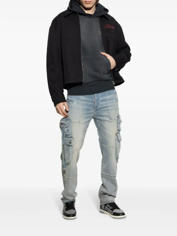 AMIRI ロゴ ジャケット | ブラック | FARFETCH JP