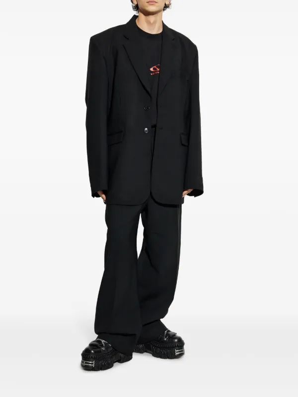 VETEMENTS ワイドパンツ | ブラック | FARFETCH JP